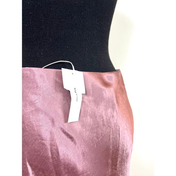 Vince Women's Short Slip Skirt Plum Root Small - Picture 4 of 4
